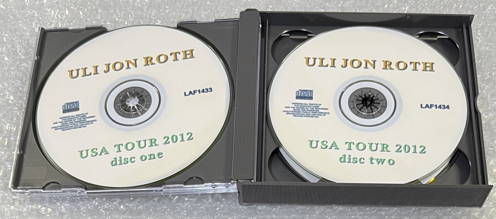 ULI JON ROTH / USA TOUR 2012 (2CDR+1DVDR) LOST AND FOUND / LAF1433/1434/1435