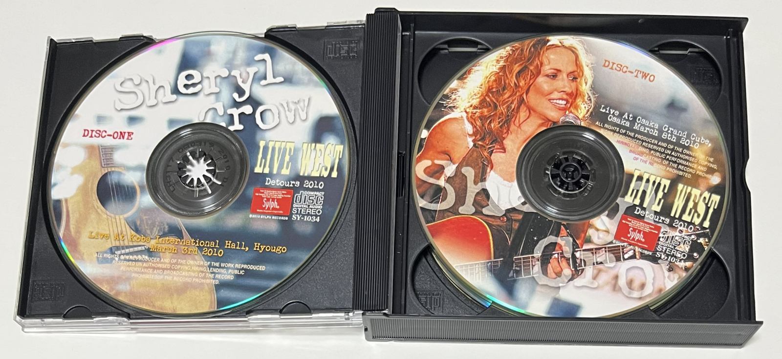 west. 映像付きCD SHERYL CROW / LIVE WEST (3CDR+1DVDR) SYLPH RECORDS / SY-1034