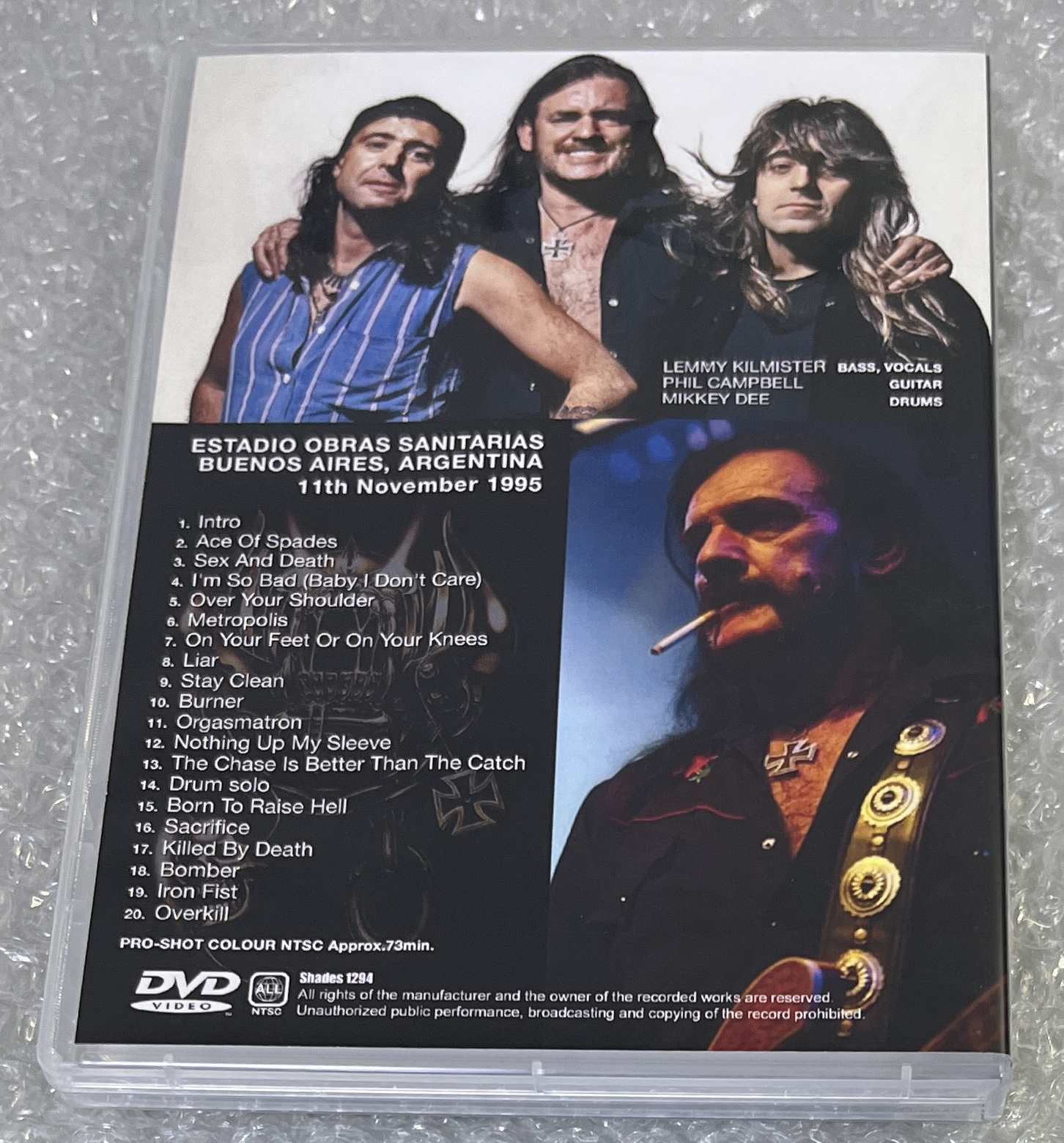 MOTORHEAD / BUENOS AIRES 1995 (1DVD-R) SHADES 1294