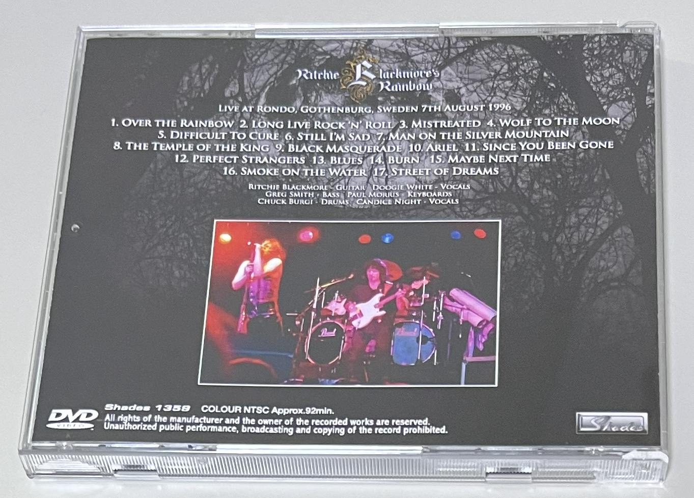 RITCHIE BLACKMORE'S RAINBOW / GOTHENBURG 1996: MULTI CAM (1DVD-R) SHADES 1359