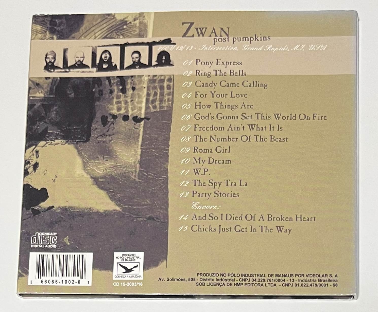 ZWAN / POST PUMPKINS (1CD) CD 15-2003/16 | すべての商品 | Used