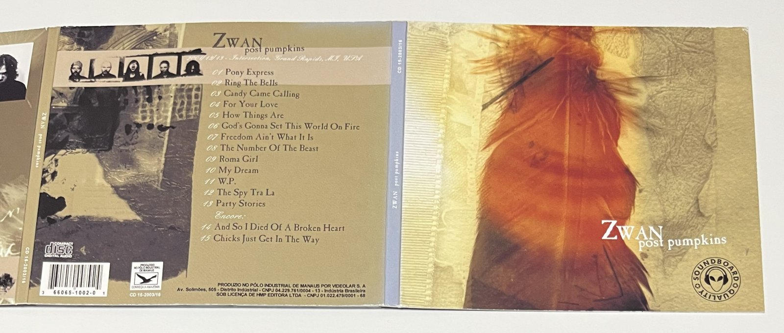 ZWAN / POST PUMPKINS (1CD) CD 15-2003/16 | すべての商品 | Used