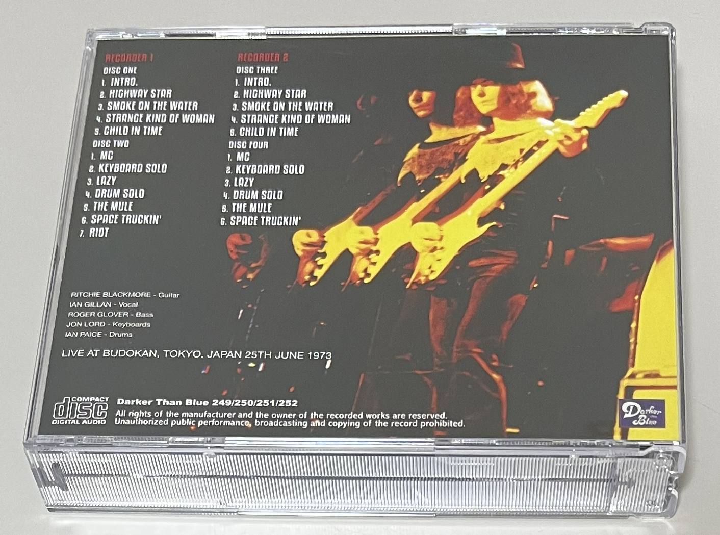 DEEP PURPLE / DEFINITIVE BUDOKAN 1973 (4CD) DARKER THAN BLUE 249