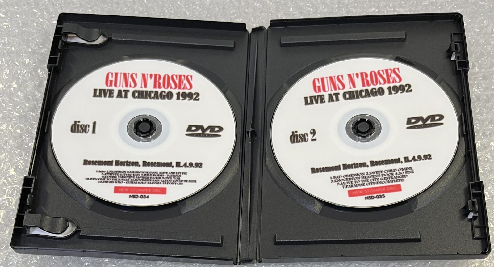 GUNS N' ROSES / LIVE AT CHICAGO 1992 (2DVD-R) NEW STOMPER DISC / NSD-034/35