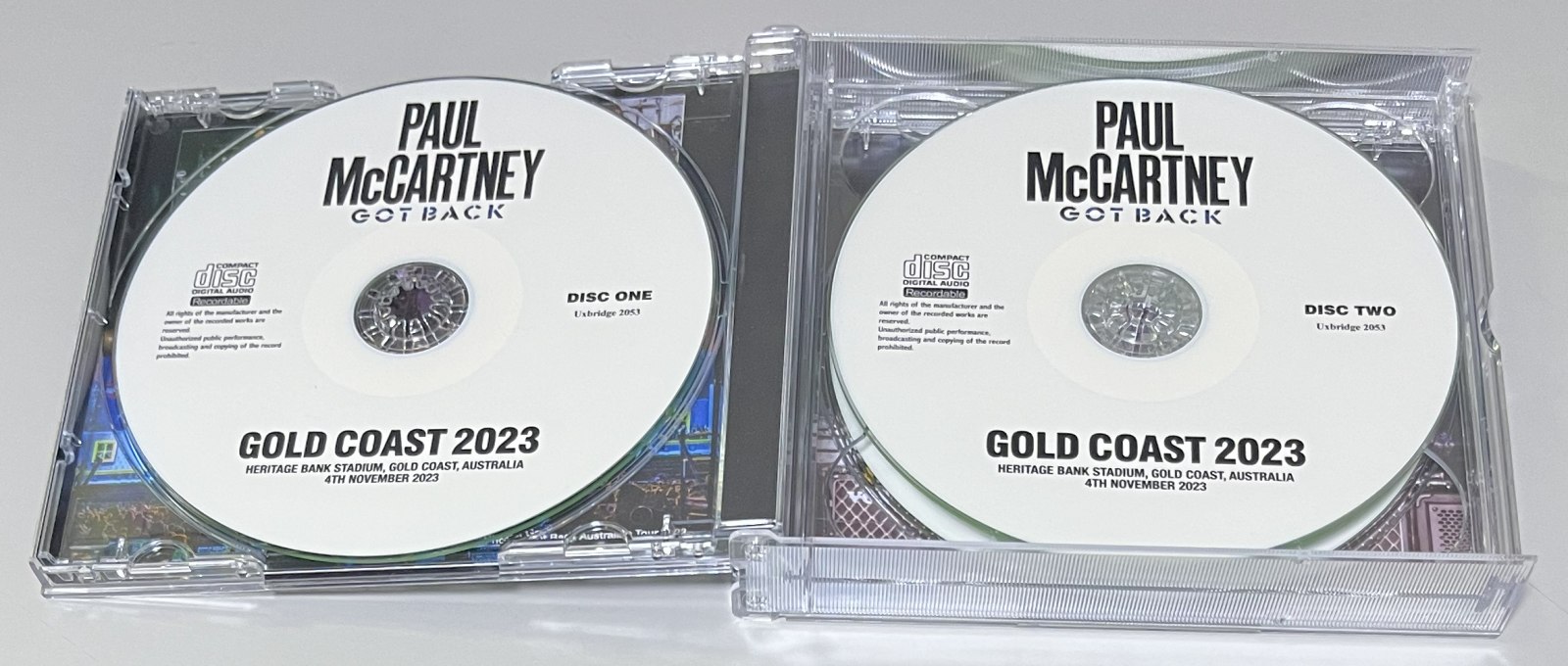PAUL McCARTNEY / GOLD COAST 2023 (3CD-R) UXBRIDGE 2053