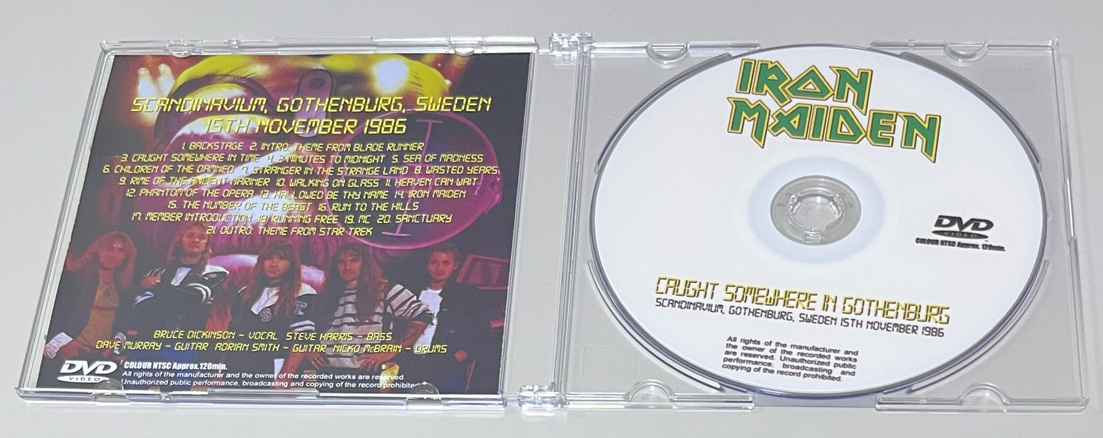 IRON MAIDEN / CAUGHT SOMEWHERE IN GOTHENBURG (1DVD-R) GIFT TITTLE