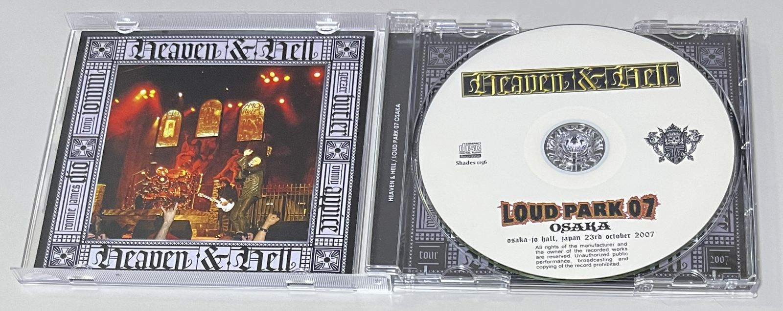 HEAVEN & HELL / LOUD PARK 07 OSAKA (1CD-R) SHADES 1156