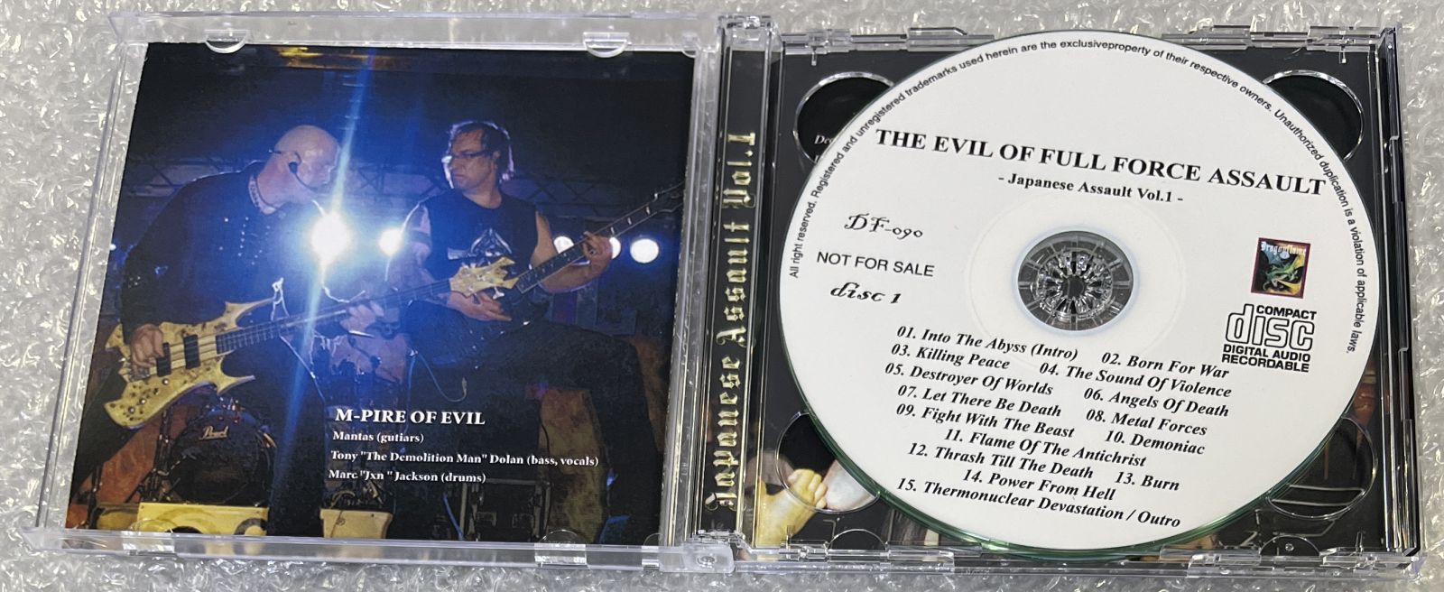 ONSLAUGHT/MPIRE OF EVIL / THE EVIL OF FULL FORCE ASSAULT: JAPANESE ASSAULT VOL.1 (2CD-R) DRAGONFLAME-090