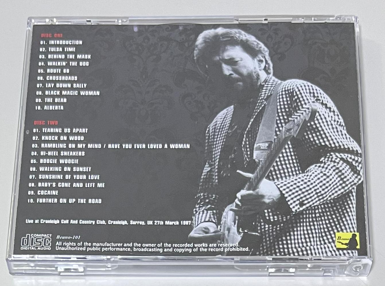 ERIC CLAPTON / CRANLEIGH 1987 (2CD) BEANO-101
