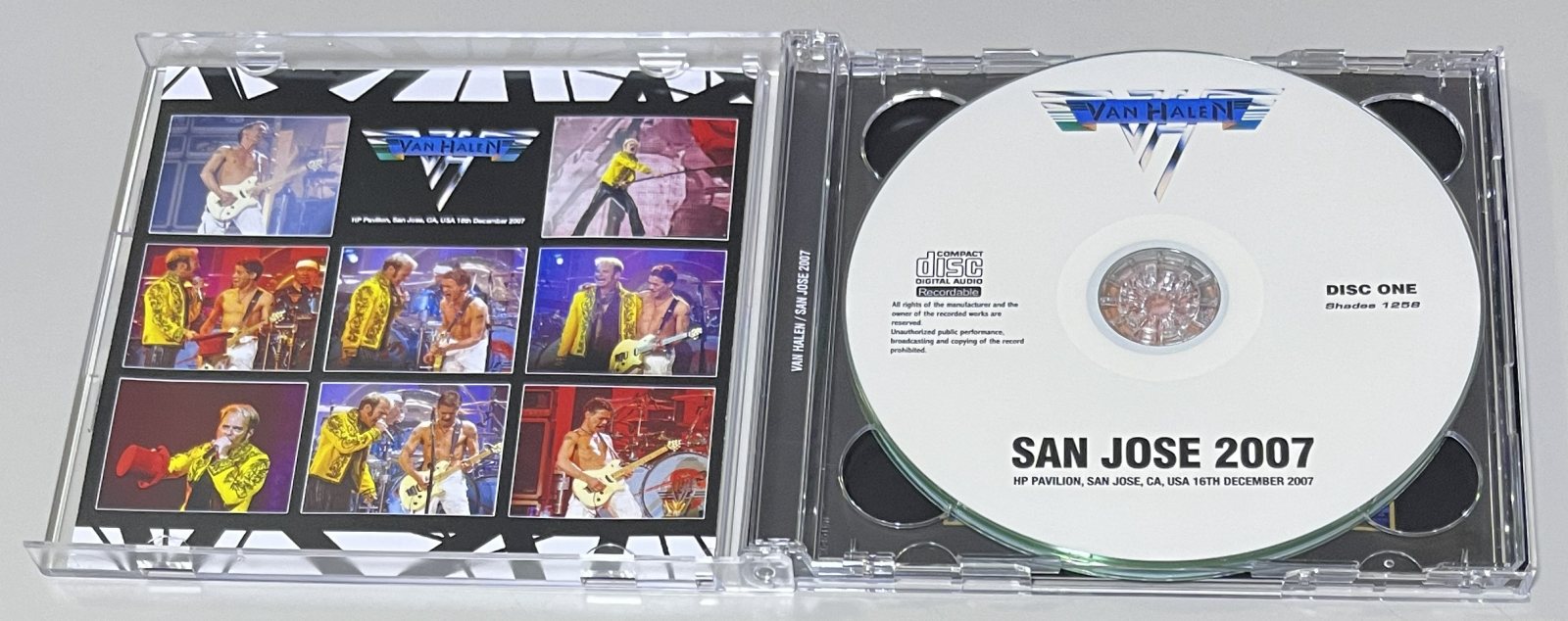 VAN HALEN / SAN JOSE 2007 (2CD-R) SHADES 1258