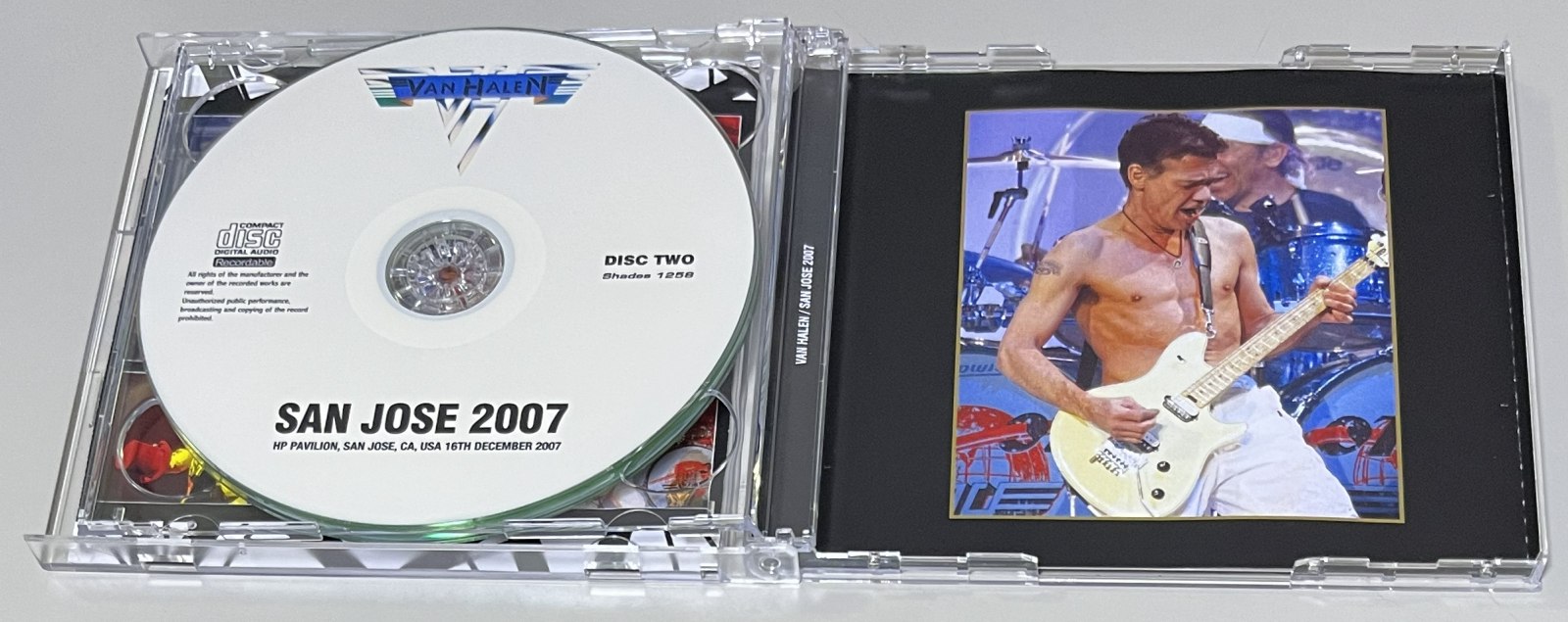 VAN HALEN / SAN JOSE 2007 (2CD-R) SHADES 1258