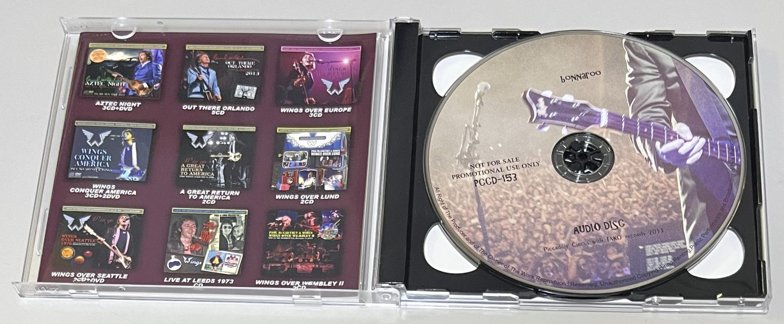 PAUL McCARTNEY / BONNAROO FESTIVAL 2013 (1CD+1DVD) PICCADILLY CIRCUS / PCCD-153/154