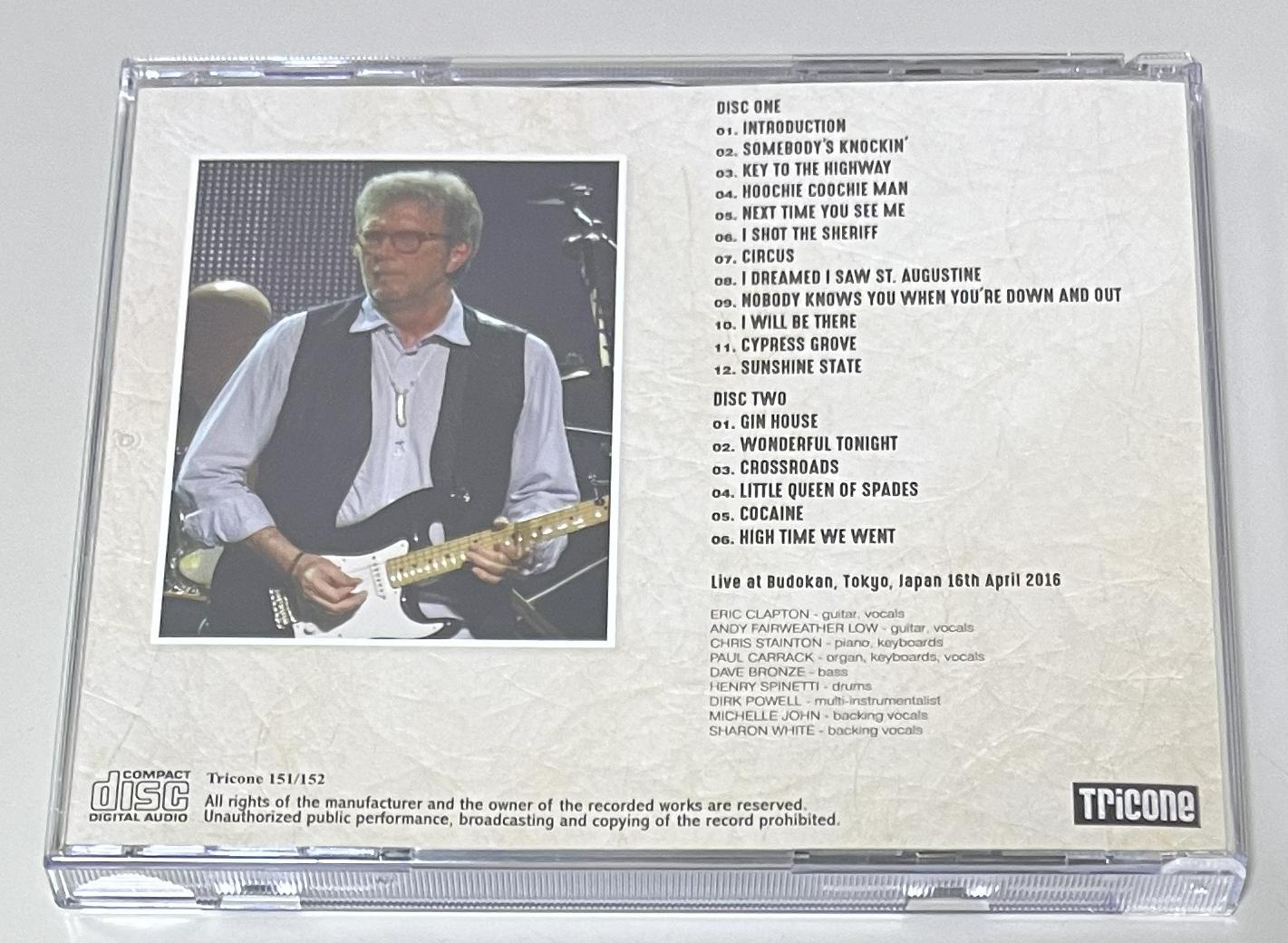 ERIC CLAPTON / BUDOKAN 2016 3RD NIGHT (2CD) TRICONE 151/152 | 中古