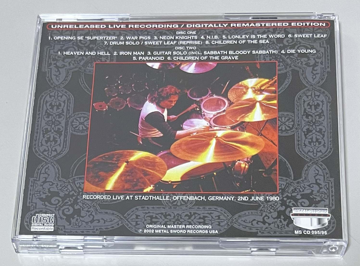 BLACK SABBATH / LONELY IS THE WORD (2CD-R) METAL SWORD / MS CD 095/96