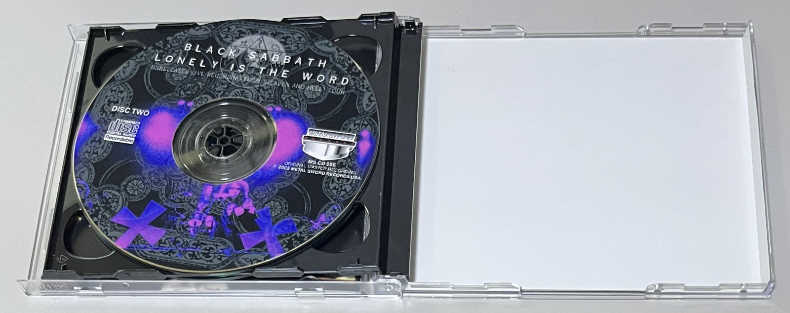 BLACK SABBATH / LONELY IS THE WORD (2CD-R) METAL SWORD / MS CD 095/96