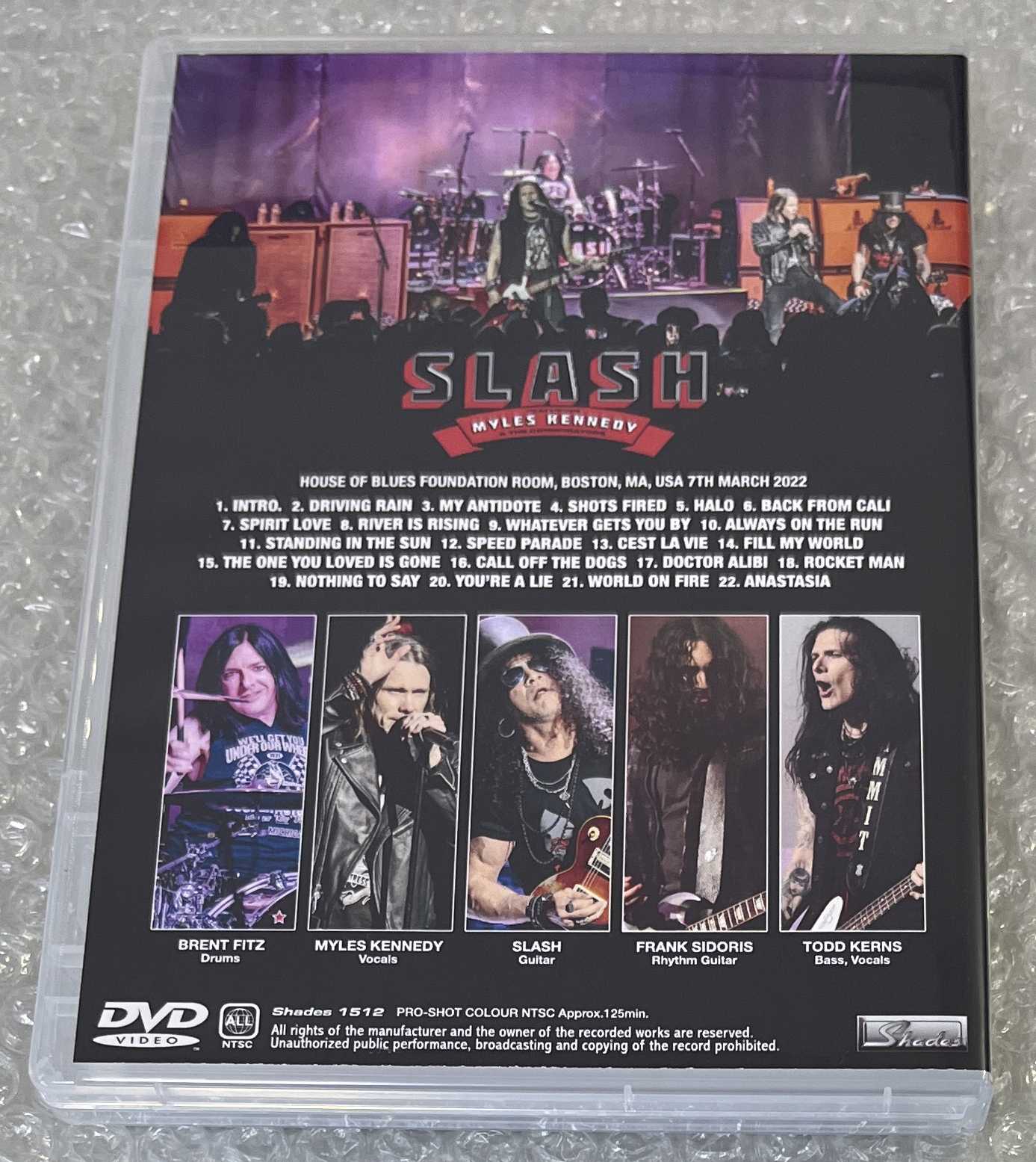 SLASH feat. MYLES KENNEDY & THE CONSPIRATORS / BOSTON 2022 (1DVD-R) SHADES 1512