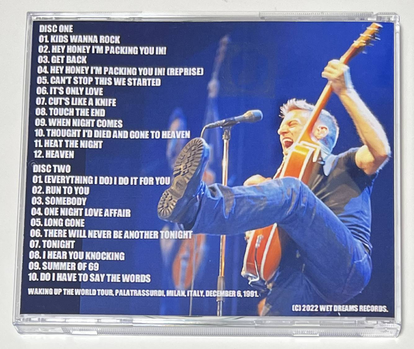 BRYAN ADAMS / WAKING UP THE WORLD TOUR 1991 (2CD-R) WET DREAM