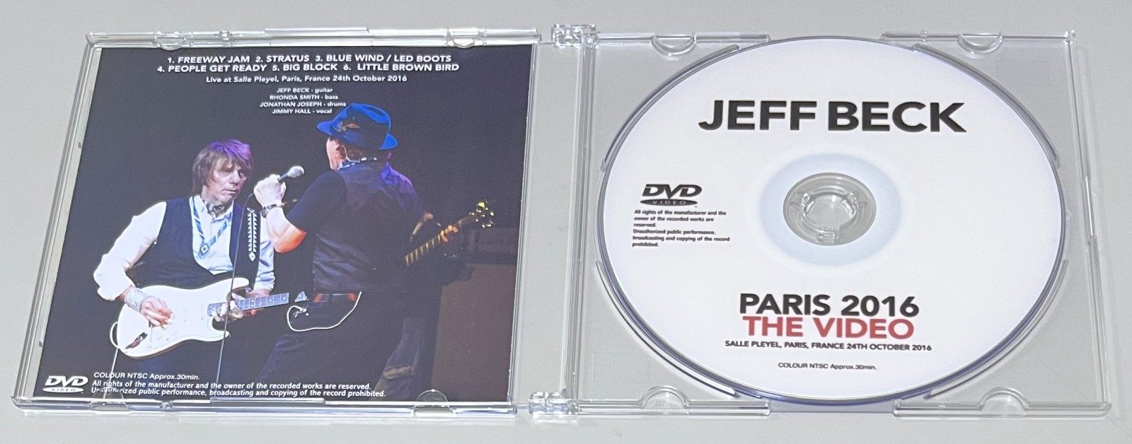 JEFF BECK / PARIS 2016: THE VIDEO (1DVD-R) GIFT TITTLE