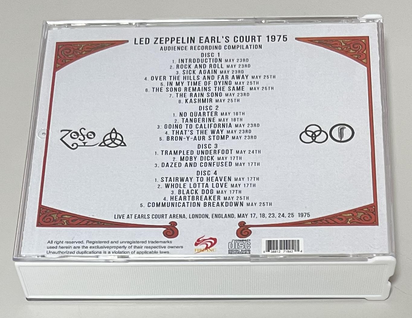 LED ZEPPELIN / EARL'S COURT 1975 (4CD-R) FIRE INC / FI-094