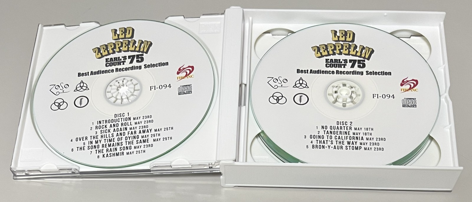 LED ZEPPELIN / EARL'S COURT 1975 (4CD-R) FIRE INC / FI-094