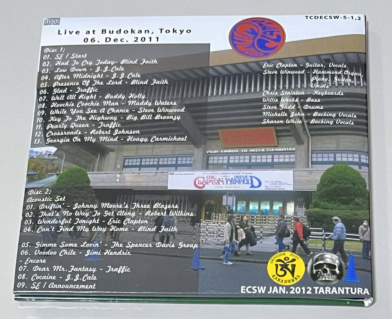 ERIC CLAPTON & STEVE WINWOOD / DEDICATE TO HUBERT SUMLIN (2CD) TARANTURA / TCDECSW-5-1,2