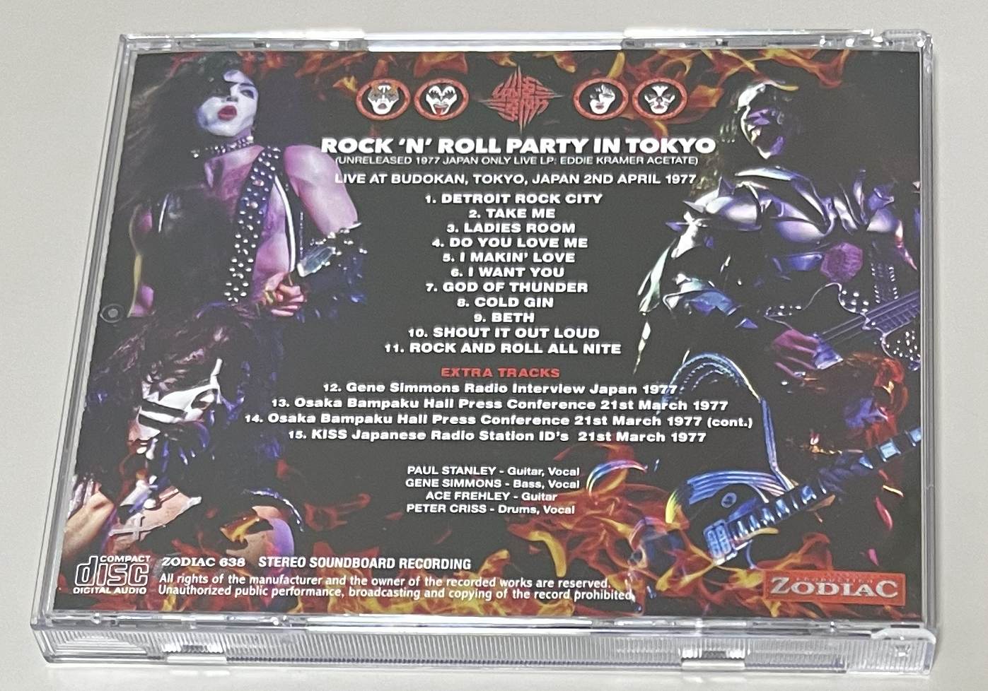 KISS / ROCK 'N ROLL PARTY IN TOKYO (1CD) ZODIAC 638
