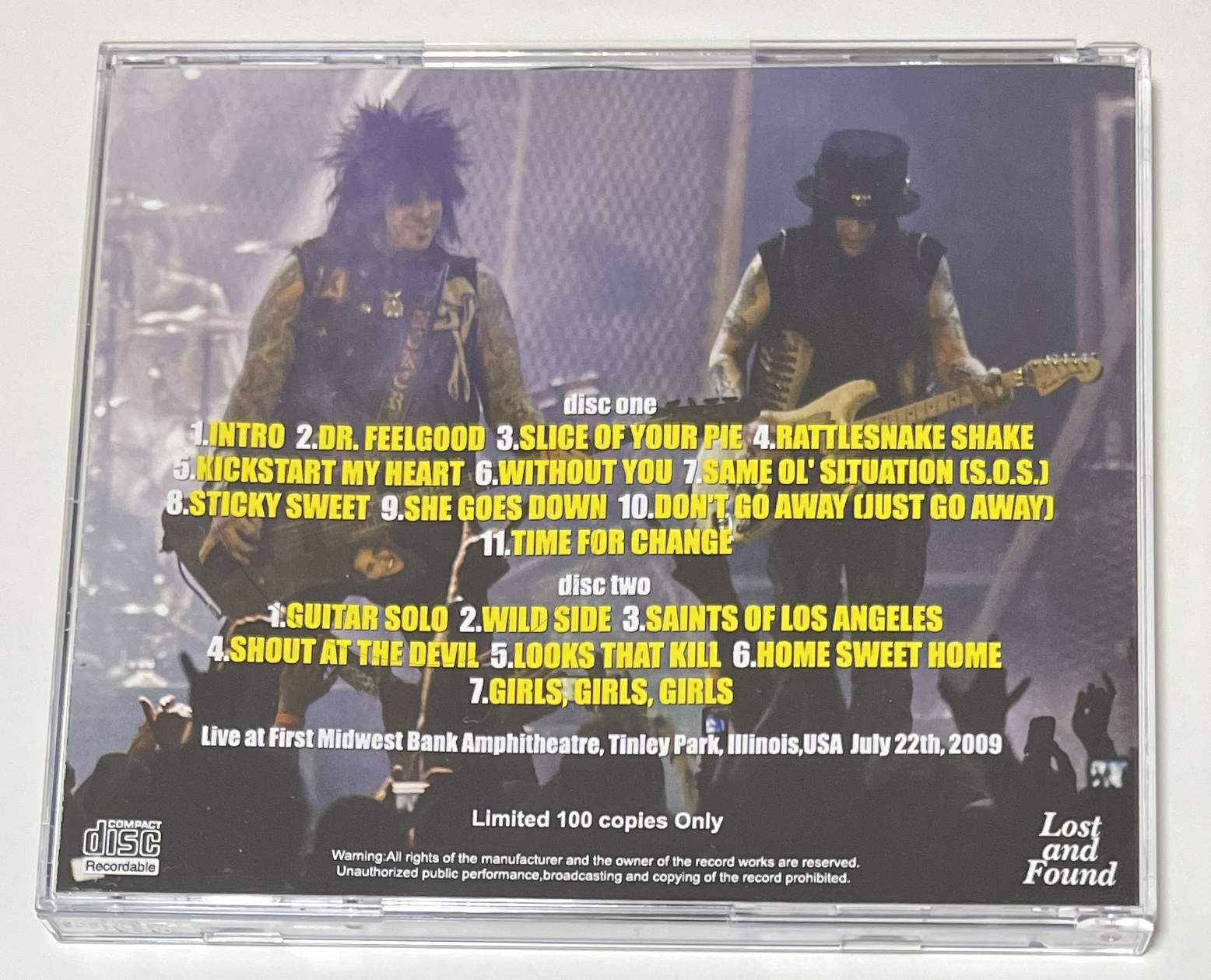 MOTLEY CRUE / ST. FEELGOOD (2CD-R) LOST AND FOUND / LAF771/772