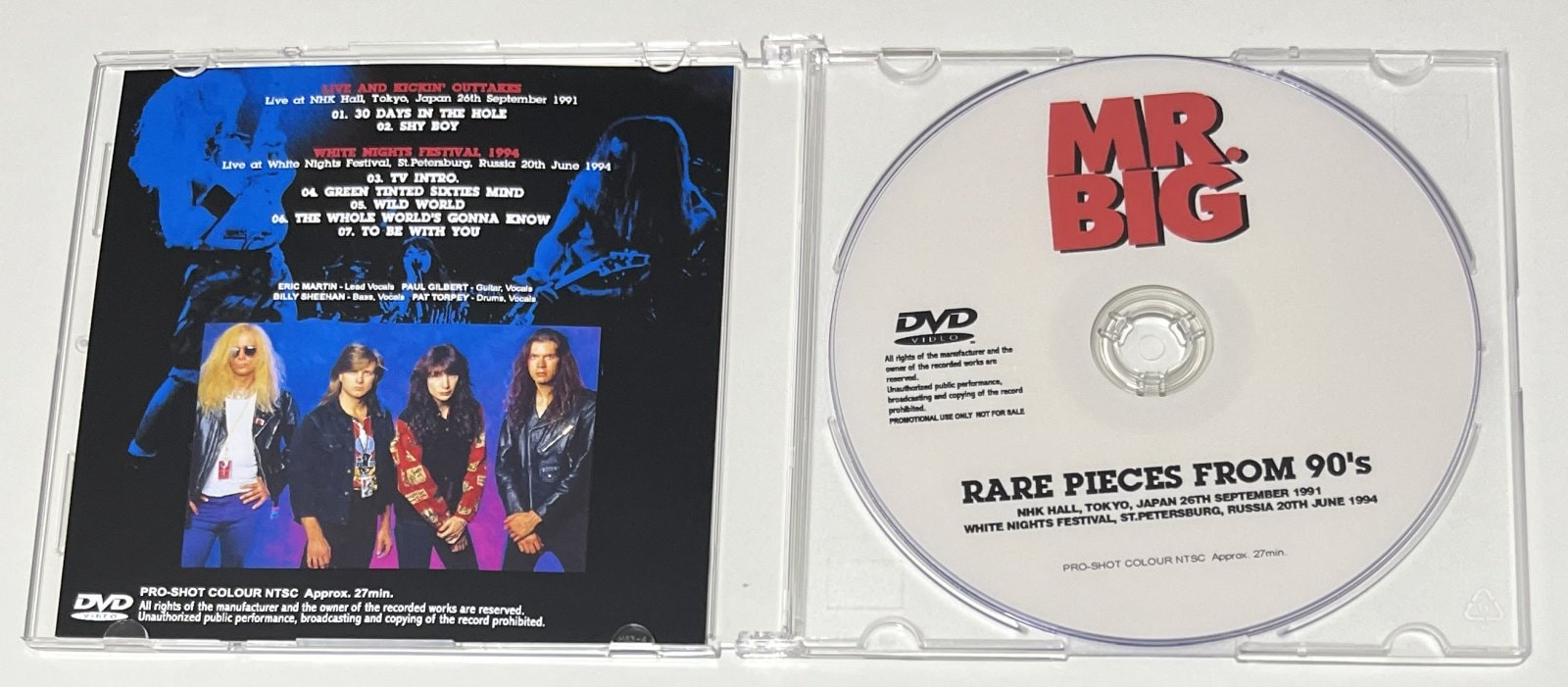 MR. BIG / RARE PIECES FROM 90'S (1DVD-R) GIFT TITTLE | すべての