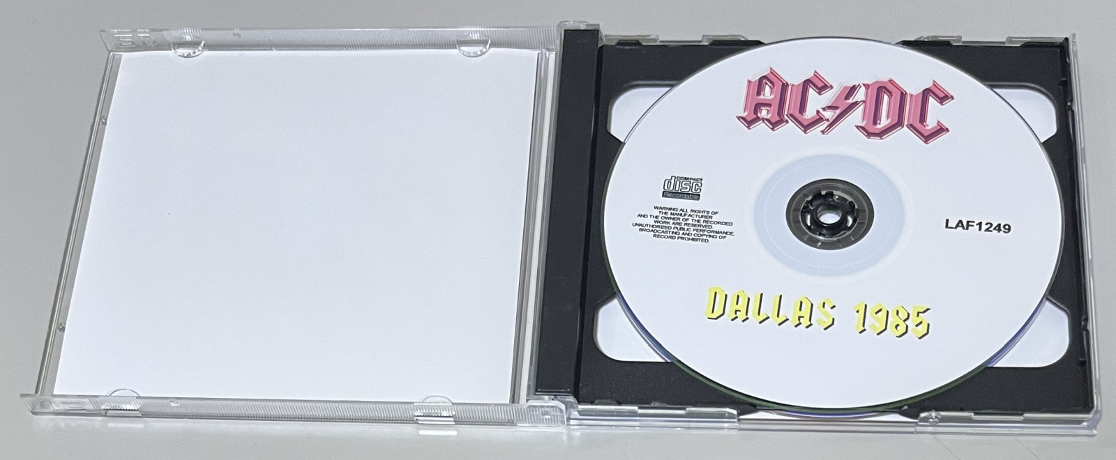 AC/DC / DALLAS 1985 (1CDR+1DVDR) LOST AND FOUND / LAF1249/1250