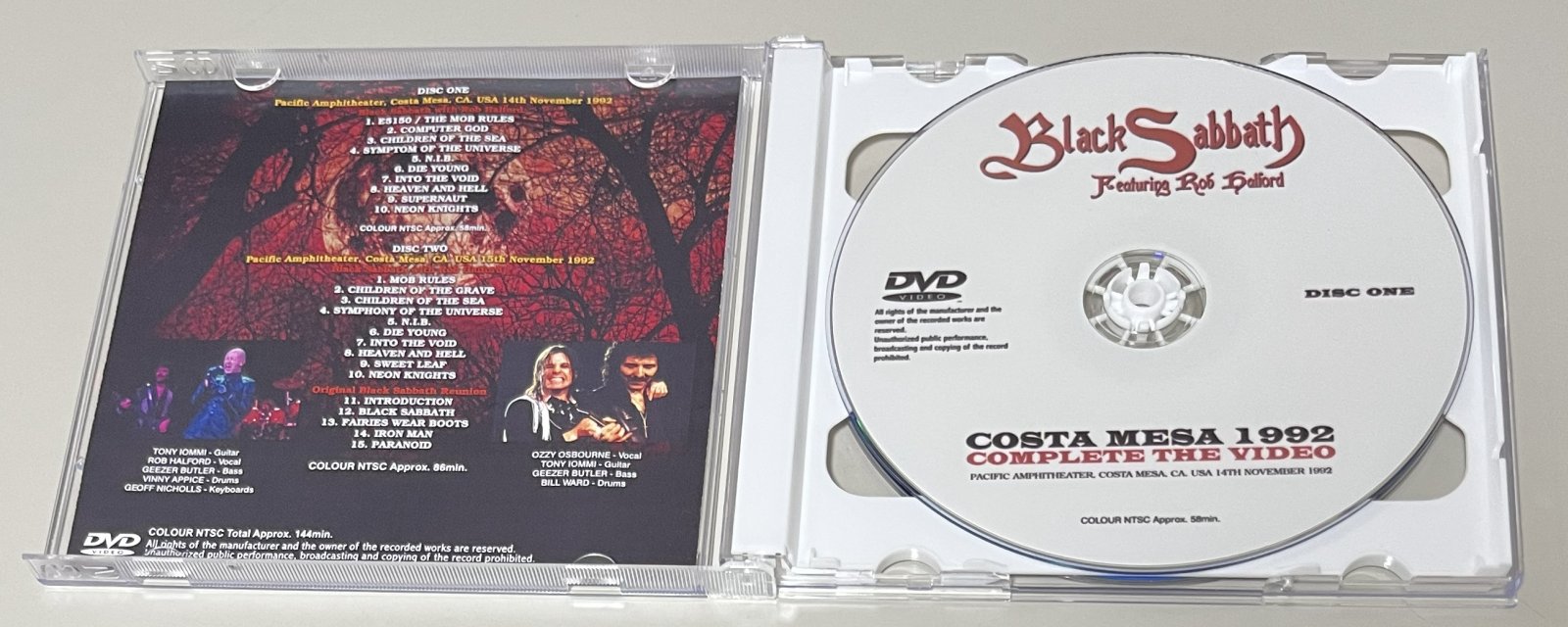 BLACK SABBATH featuring ROB HALFORD / COSTA MESA 1992: COMPLETE THE VIDEO (2DVD-R) GIFT TITTLE