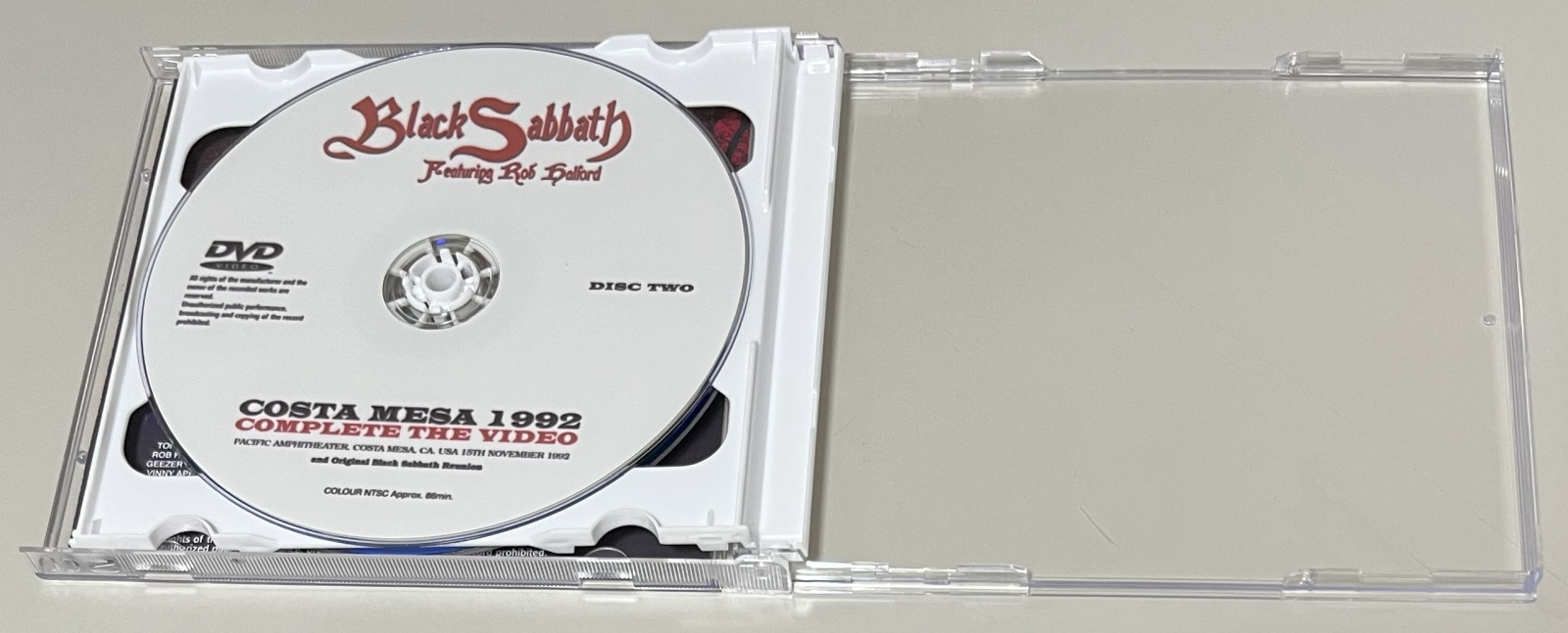BLACK SABBATH featuring ROB HALFORD / COSTA MESA 1992: COMPLETE THE VIDEO (2DVD-R) GIFT TITTLE