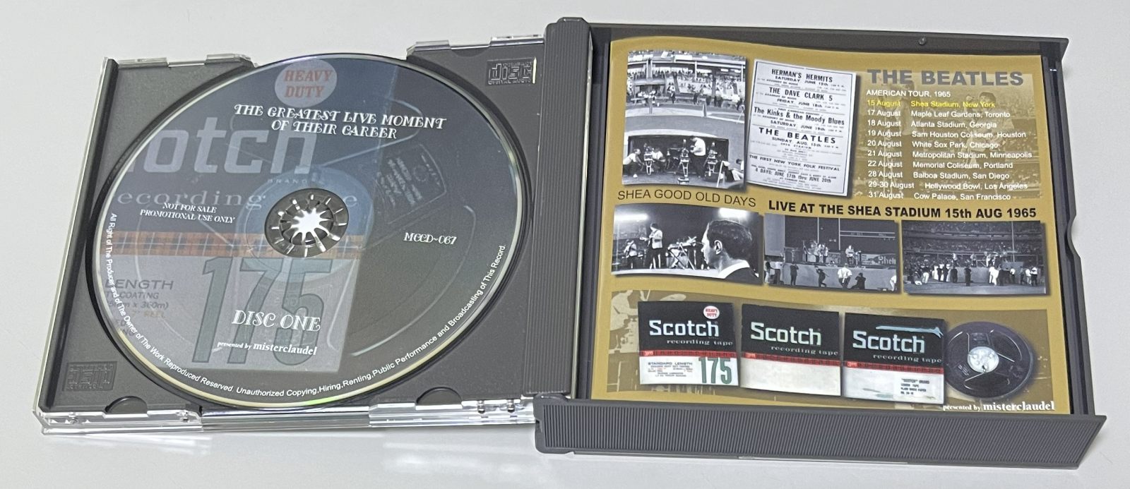 BEATLES / SHEA! (2CD+1DVD) MISTERCLAUDEL / MCCD-67/68&MCDVD-02