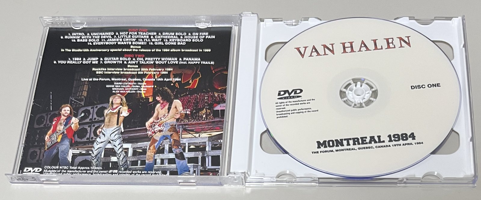 VAN HALEN / MONTREAL 1984 (2DVD-R) GIFT TITTLE