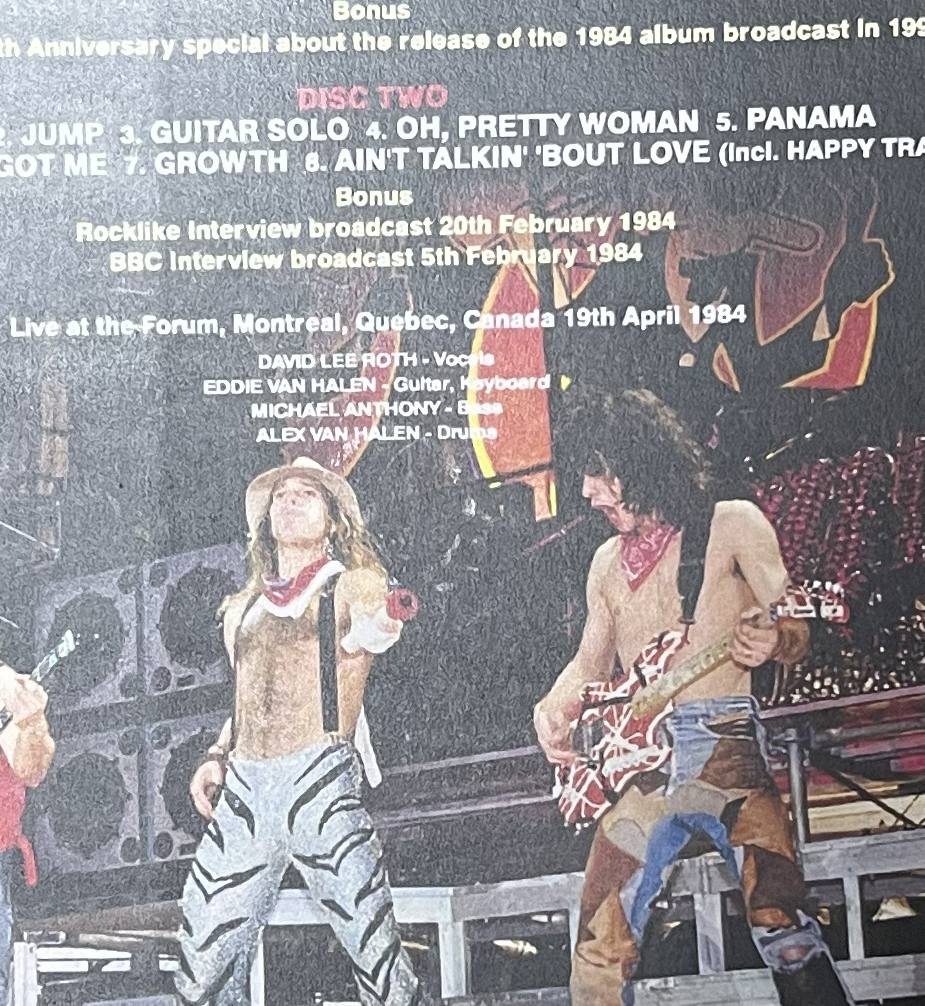 VAN HALEN / MONTREAL 1984 (2DVD-R) GIFT TITTLE