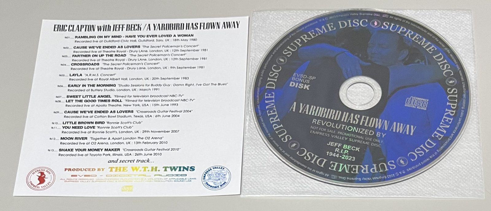 ERIC CLAPTON / JUST ONE BLUE「友よ静かに眠れ」TRIBUTE TO JEFF BECK