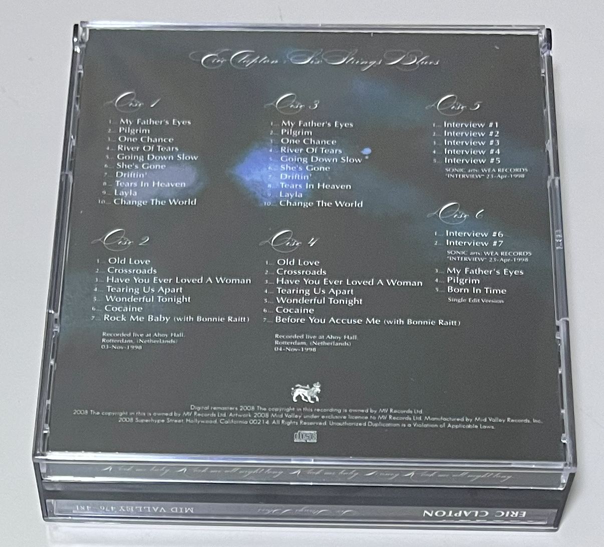 ERIC CLAPTON / SIX STRINGS BLUES (6CD) MID VALLEY RECORDS / MVR 476-481