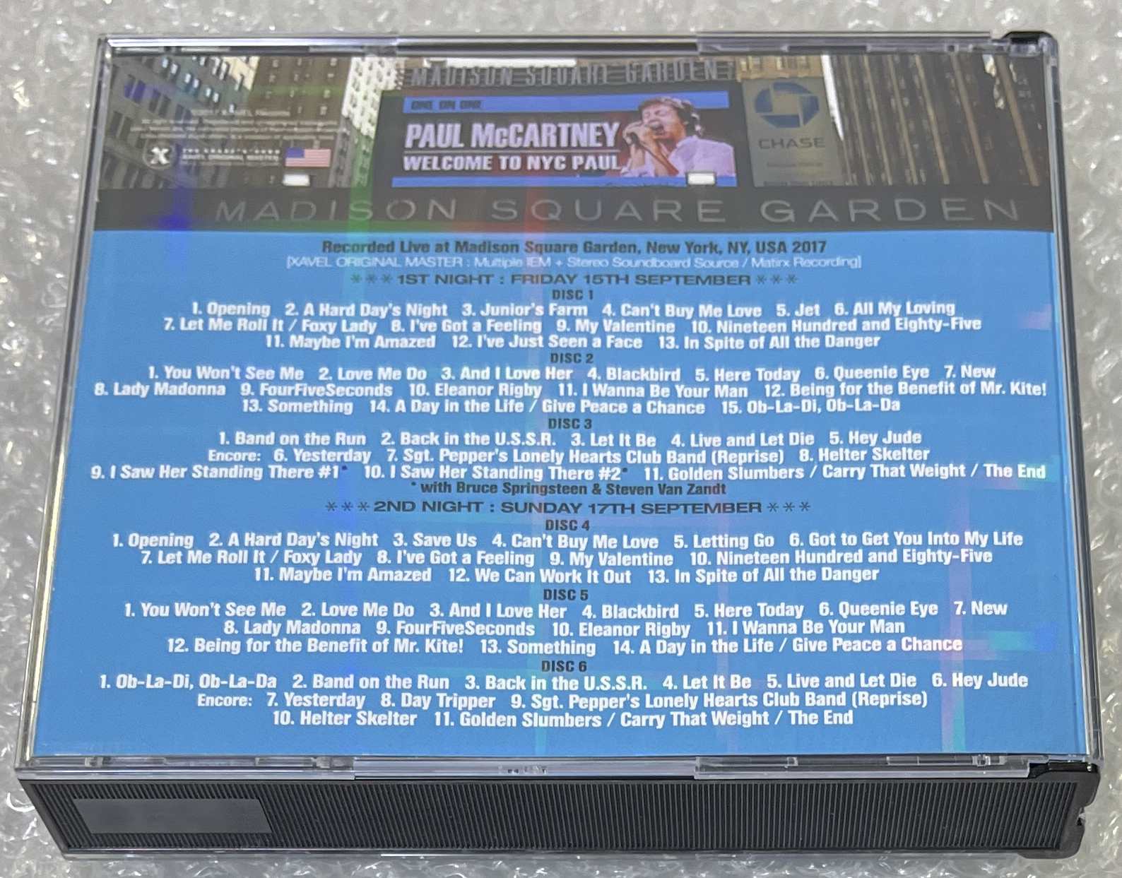 PAUL McCARTNEY / WELCOME TO NYC PAUL: ONE ON ONE AT MSG COMPLETE (6CD) XAVEL-SMS-148