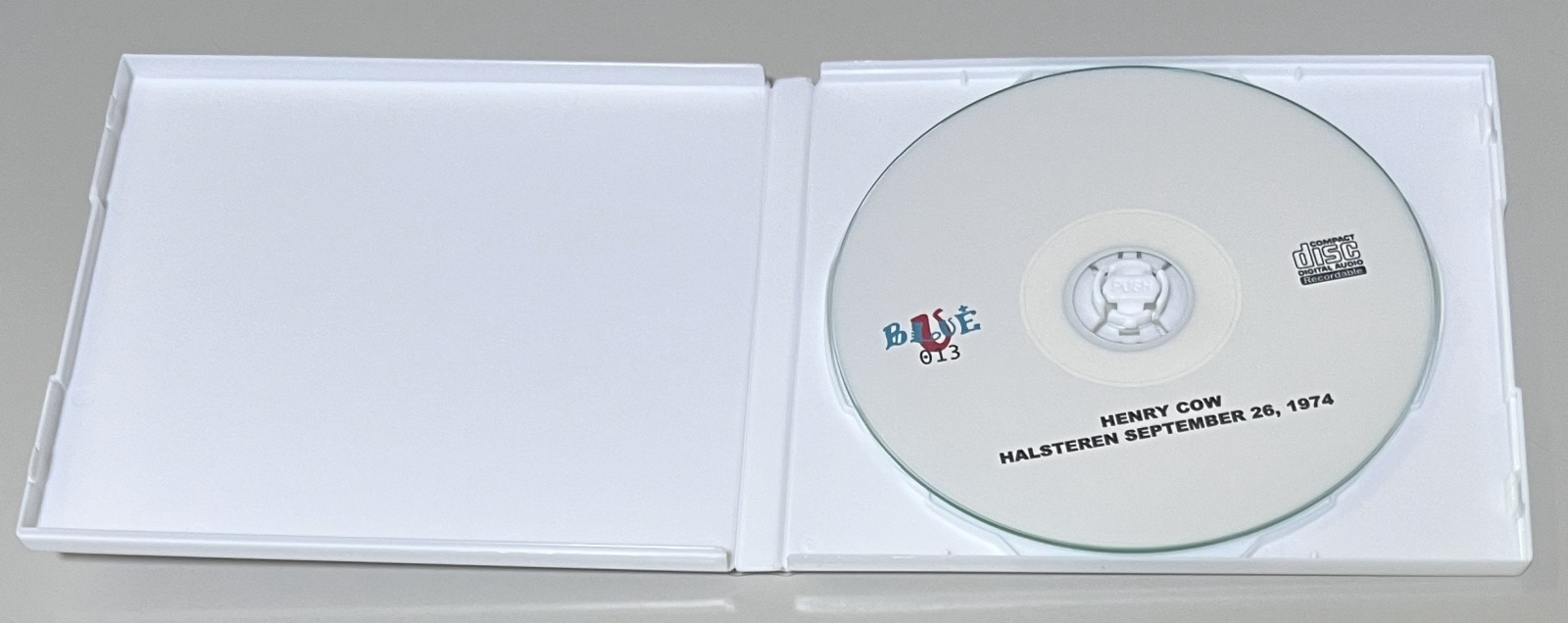 HENRY COW / HALSTEREN SEPTEMBER 26, 1974 (1CD-R) BLUE-U 013