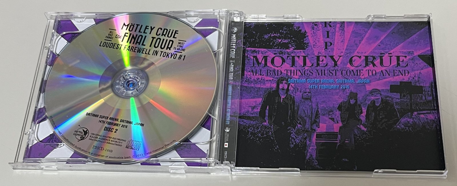 MOTLEY CRUE / LOUDEST FAREWELL IN TOKYO #1 (2CD-R) METAL HAMMER / MHCD-188