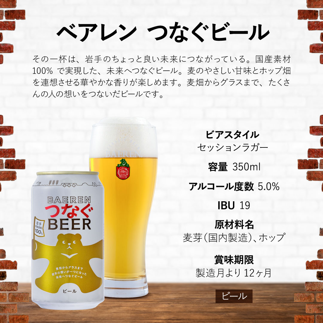 つなぐビール 入り 缶ビール 4種 ギフトBOX 入り 送料無料【熨斗・メッセージ・ギフト対応OK】