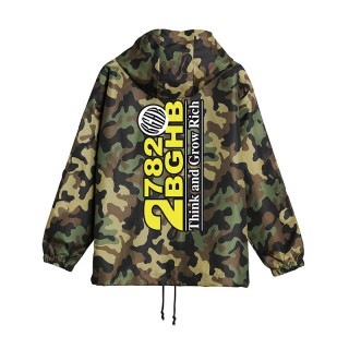 NYLON CAMO ANORAK HOODIE