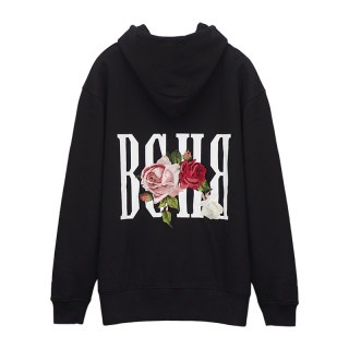 ROSE ZIP HOODIE BLK