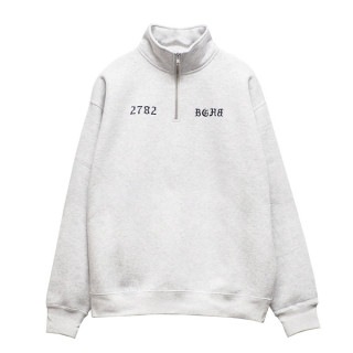 HALF ZIP SWEAT ASH GRAY