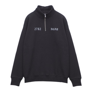 HALF ZIP SWEAT BLK