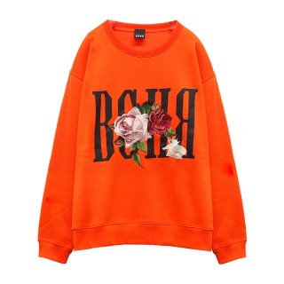 ROSE CREWNECK SWEAT ORANGE