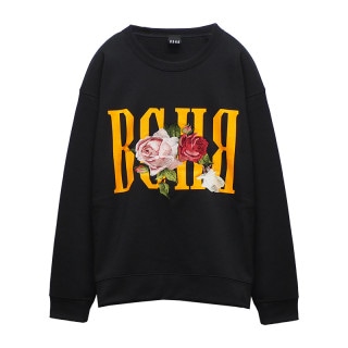 ROSE CREWNECK SWEAT BLK