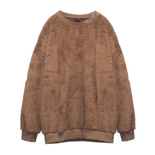 BOA FLEECE CREWNECK BEIGE