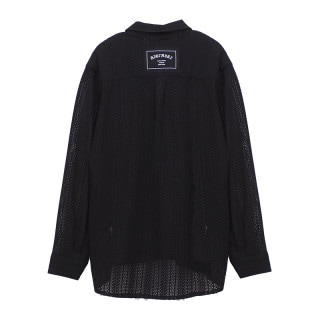 LS MESH SHIRTS BLK