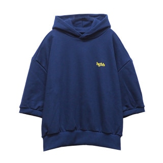 SHORT SLEEVE HOODIE NAVY