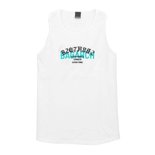 OVERLAP LOGO TANKTOPWHT